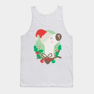 Christmas llama Tank Top